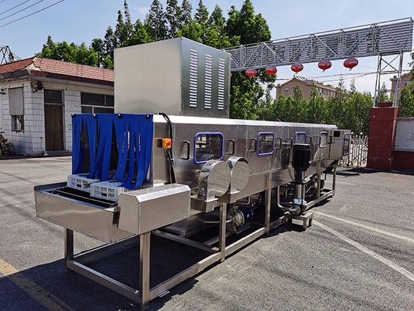 隧道式雙通道周轉(zhuǎn)箱清洗機(jī)